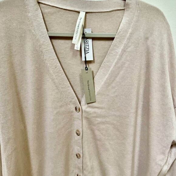 Aritizia The Group by Babaton Clarity Cardigan Silk and cashmere cardigan Size L - Picture 6 of 9